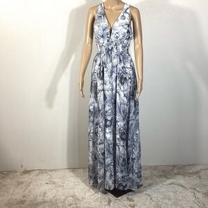 Baltic Born Black and White Floral Maxi Dress